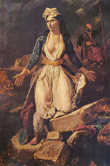 Eugene Delacroix Greece Expiring on the Ruins of Missolonghi